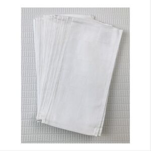 Vintage Set 11 White 100% Cotton Damask Cocktail Luncheon Napkins Hungary ~10.5”